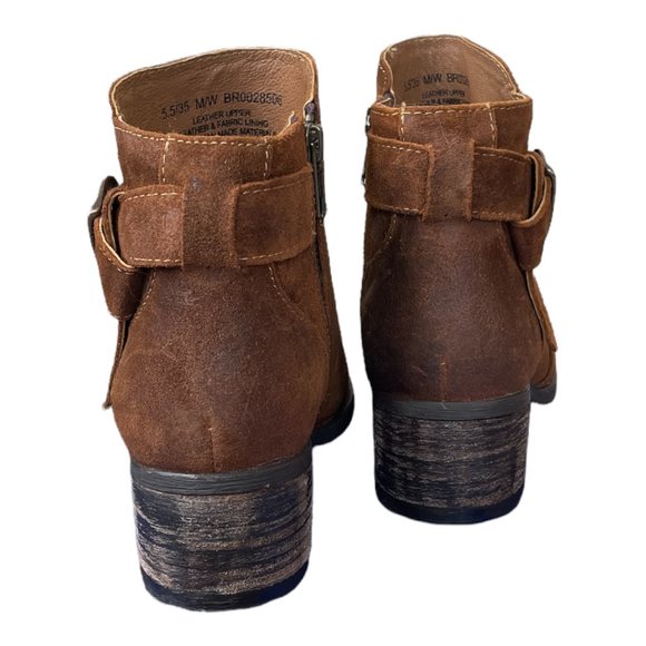 Born Morocco Ankle Boot - Size 5.5 - Rust Distressed Leather - Picture 3 of 7